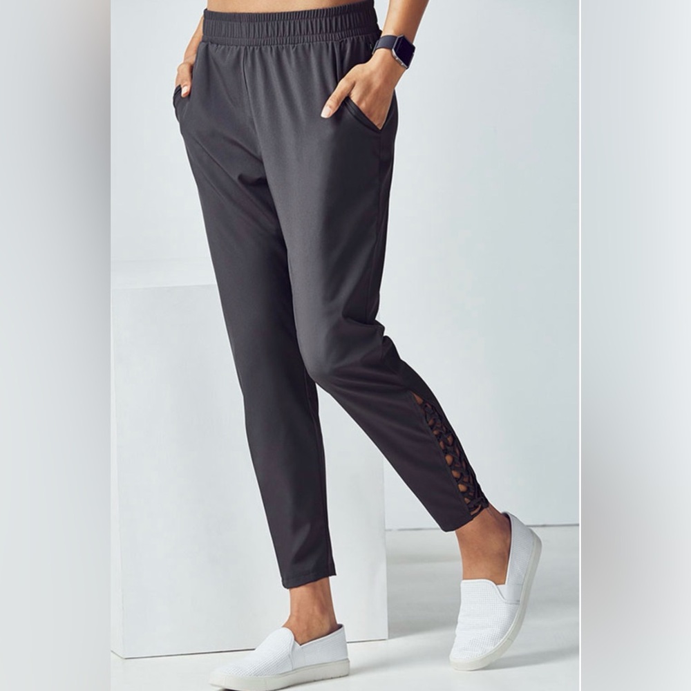 Fabletics Tiana Cropped Pants M Lattice Ankle Athleisure Gym